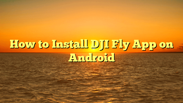 How to Install DJI Fly App on Android