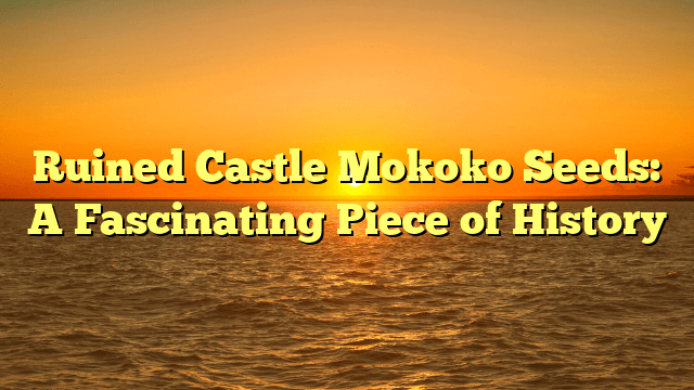 Ruined Castle Mokoko Seeds: A Fascinating Piece of History