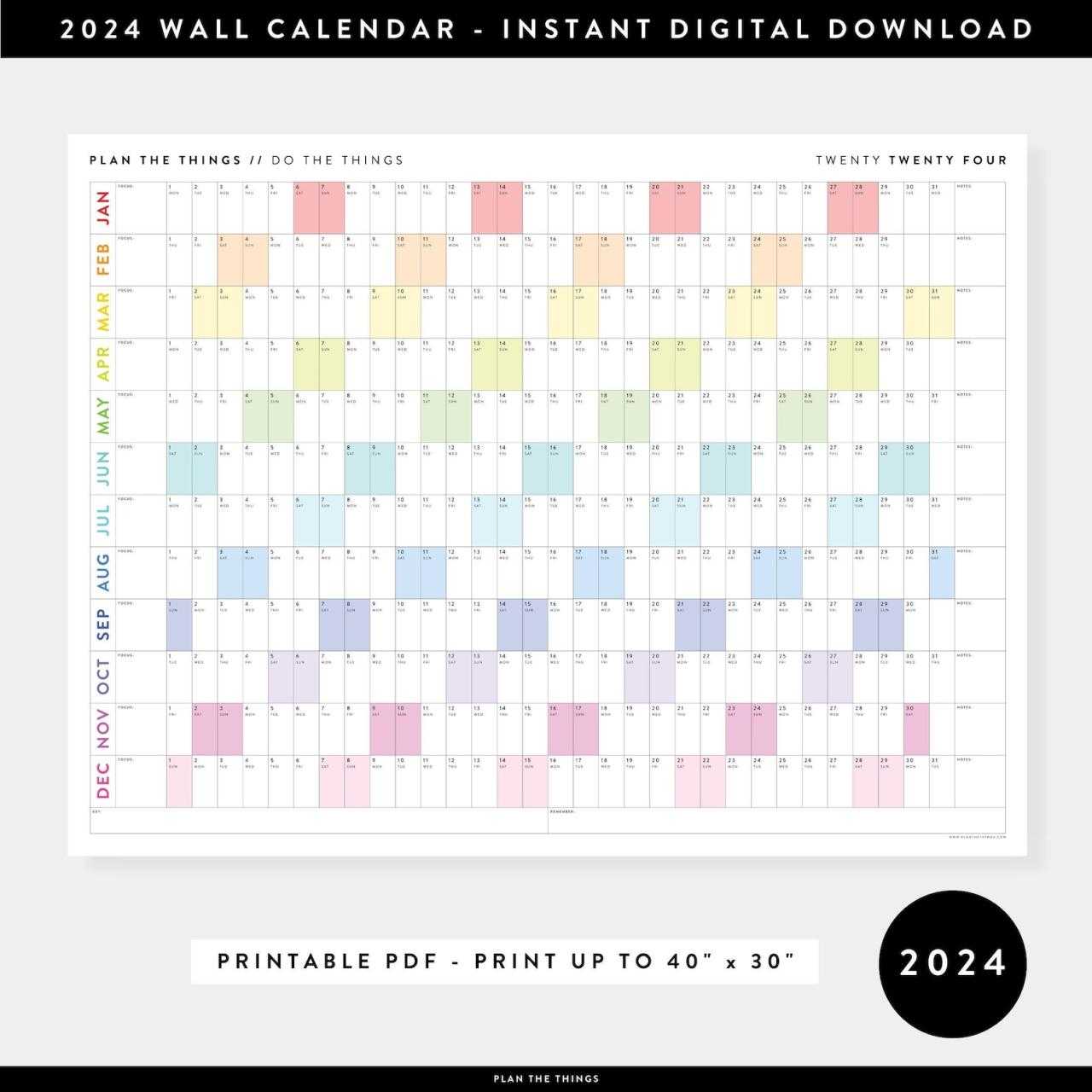 Planning Ahead: Promotional Wall Calendars 2024 - Organizing Your Year with Style
